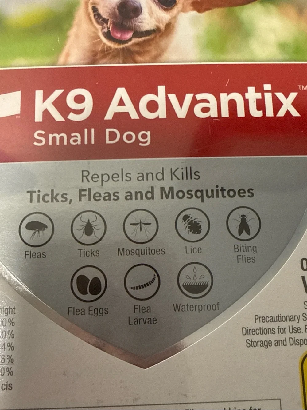 Elan K9 Advantix II Small Dog Flea & Tick Treatment - Red